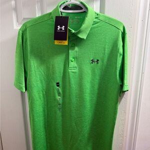 Under Armour Men's Bright Green Polo Shirt